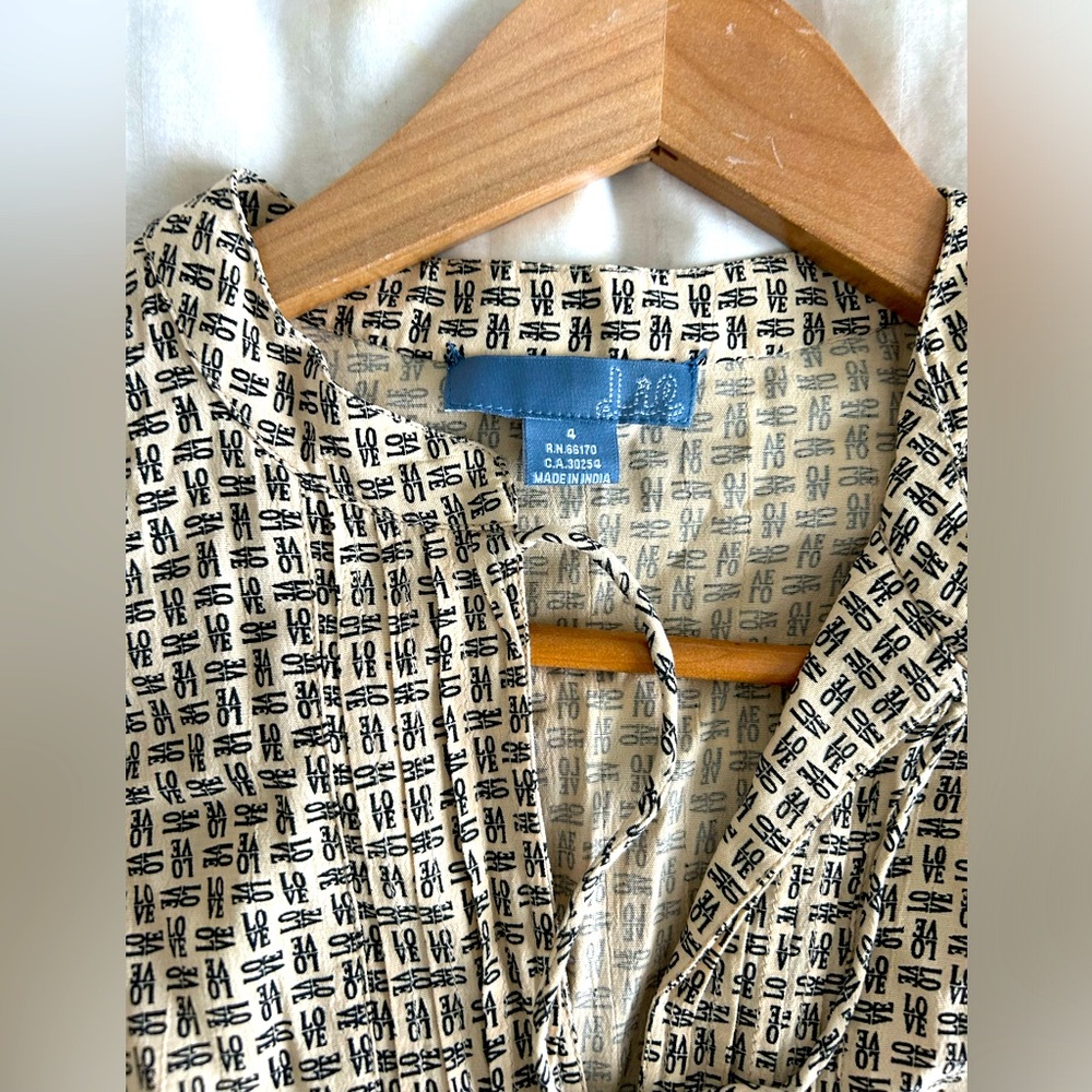 Lil LOVE print dress from Anthropologie